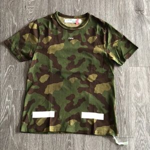 OFF WHITE camo shirt 100% authentic
